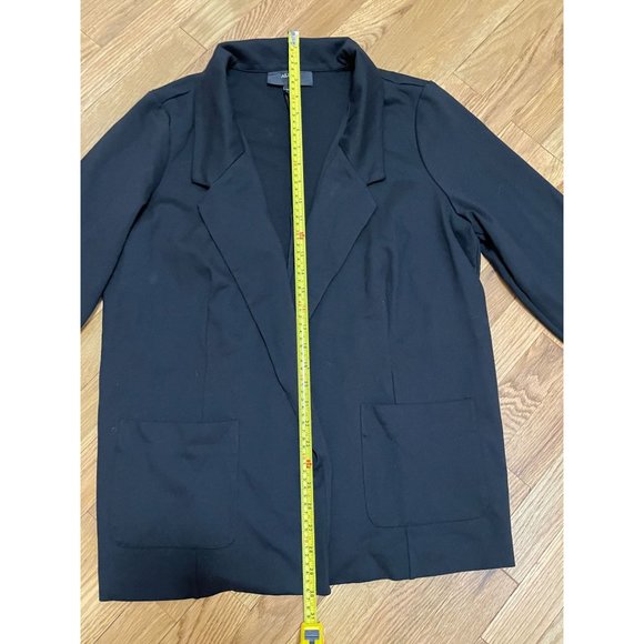 Alfani Women's Black Long Open Collared Blazer, Cardigan, Size XL - Picture 4 of 7